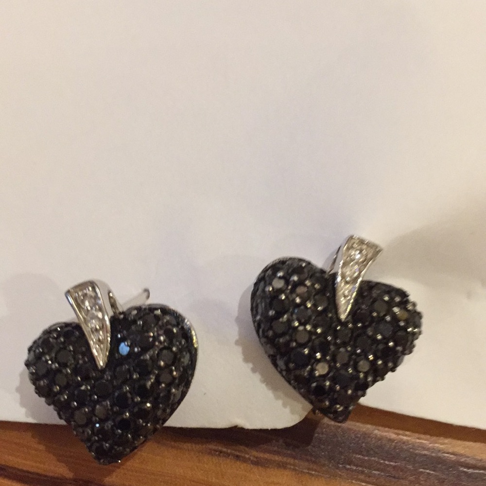 Pave diamond rare diamond earrings
